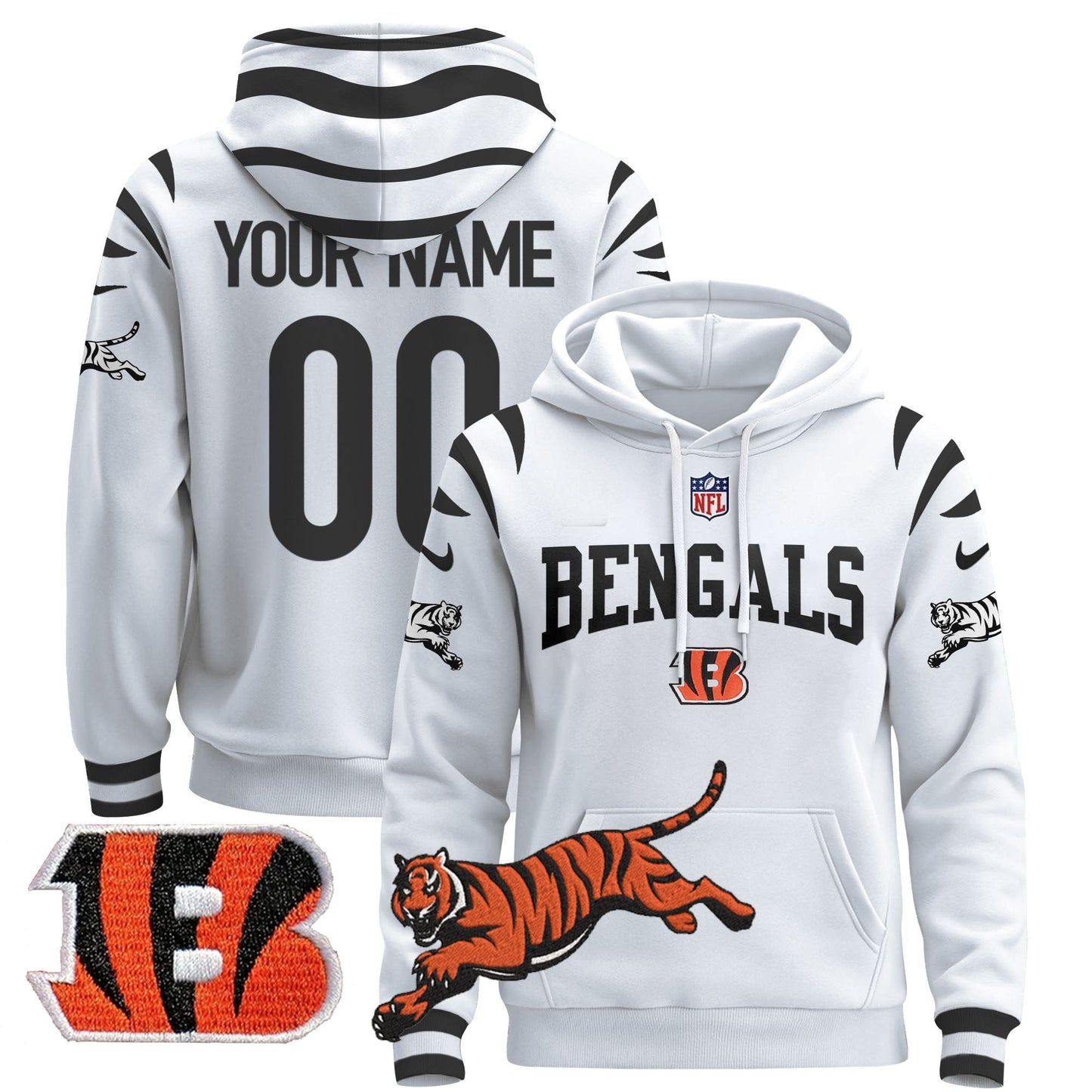 Bengals 2025 Custom Pullover Hoodie V2