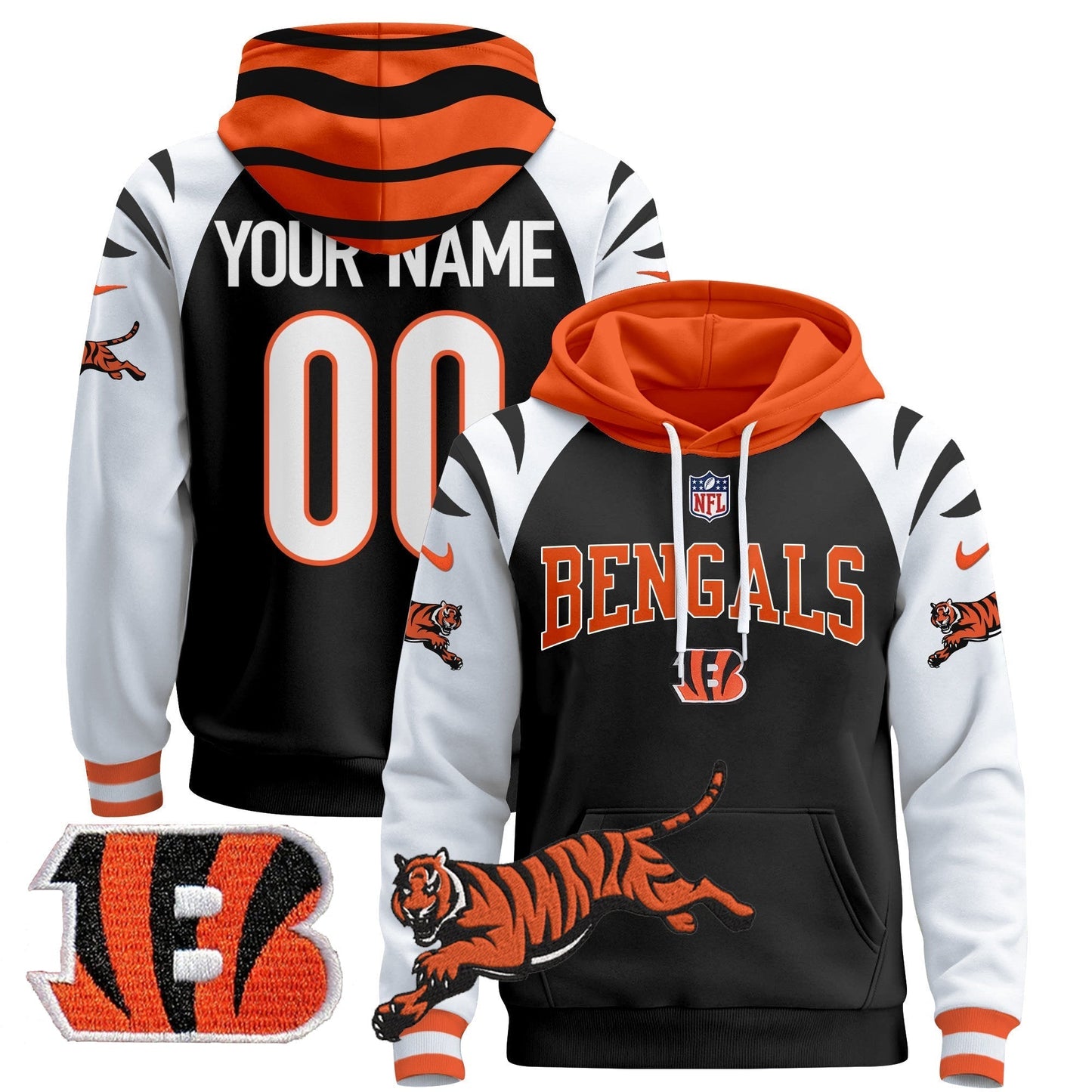 Bengals 2025 Custom Pullover Hoodie V2