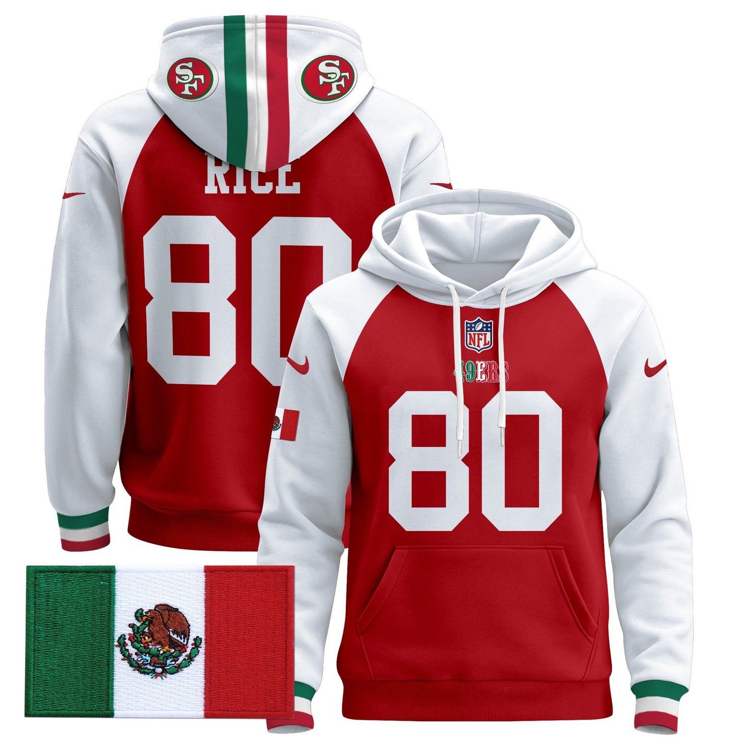 49ers Mexico 2024 Pullover Hoodie - All Stitched