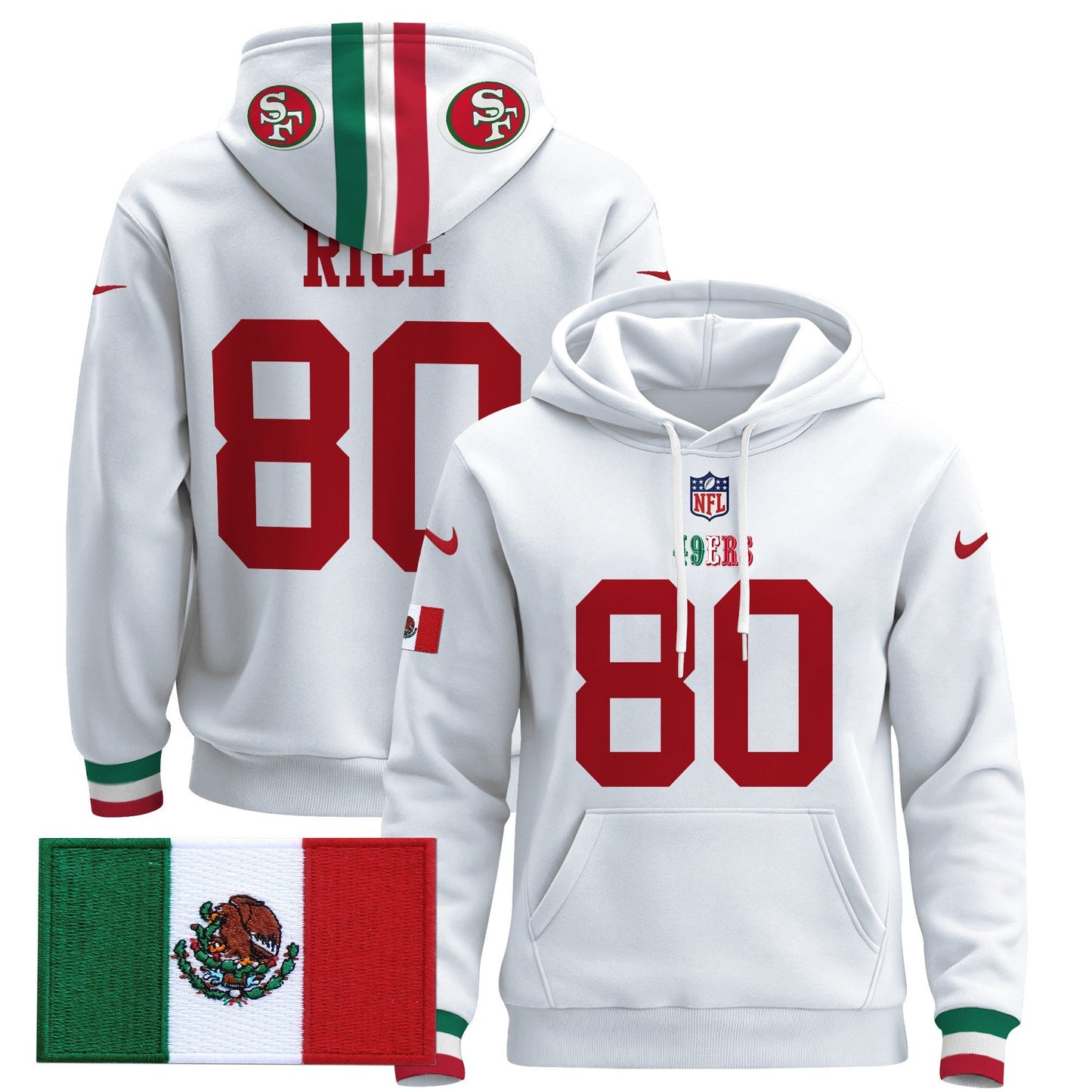 49ers Mexico 2024 Pullover Hoodie - All Stitched