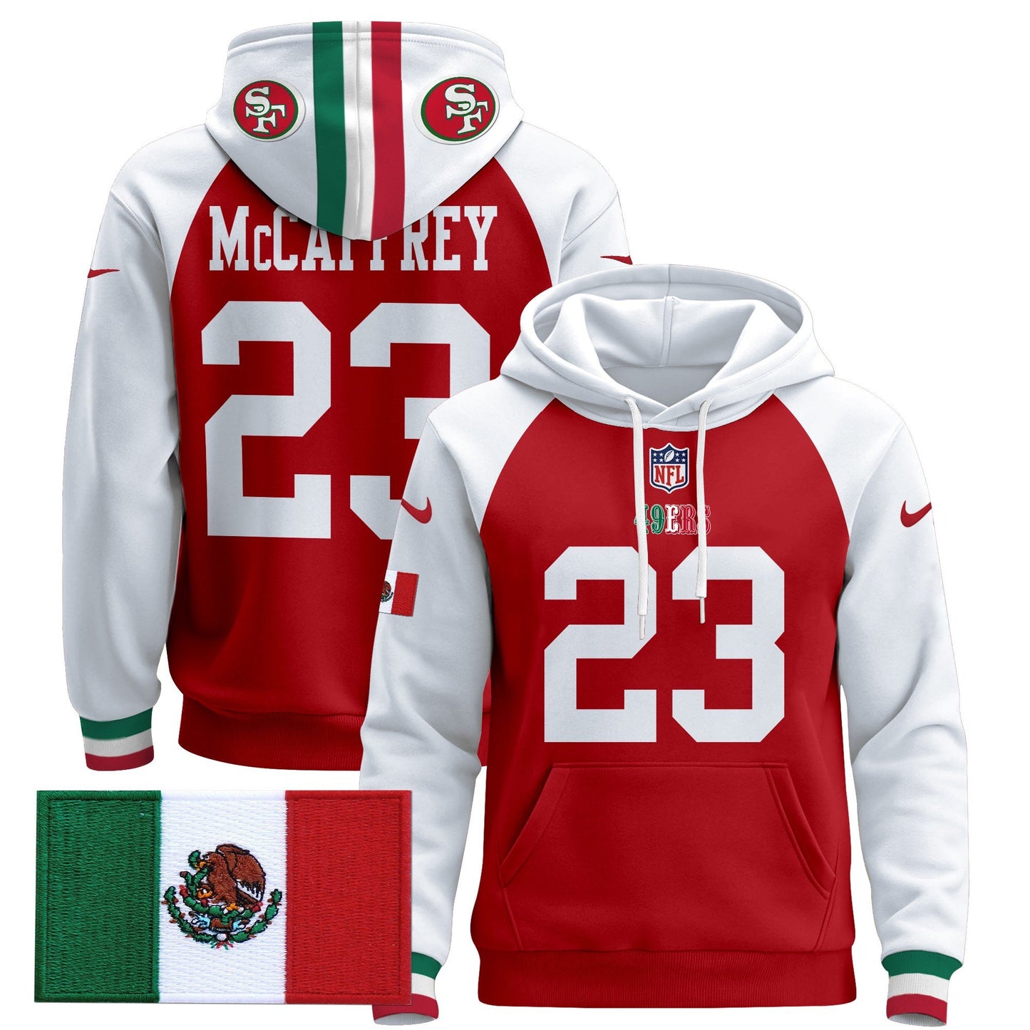 49ers Mexico 2024 Pullover Hoodie - All Stitched