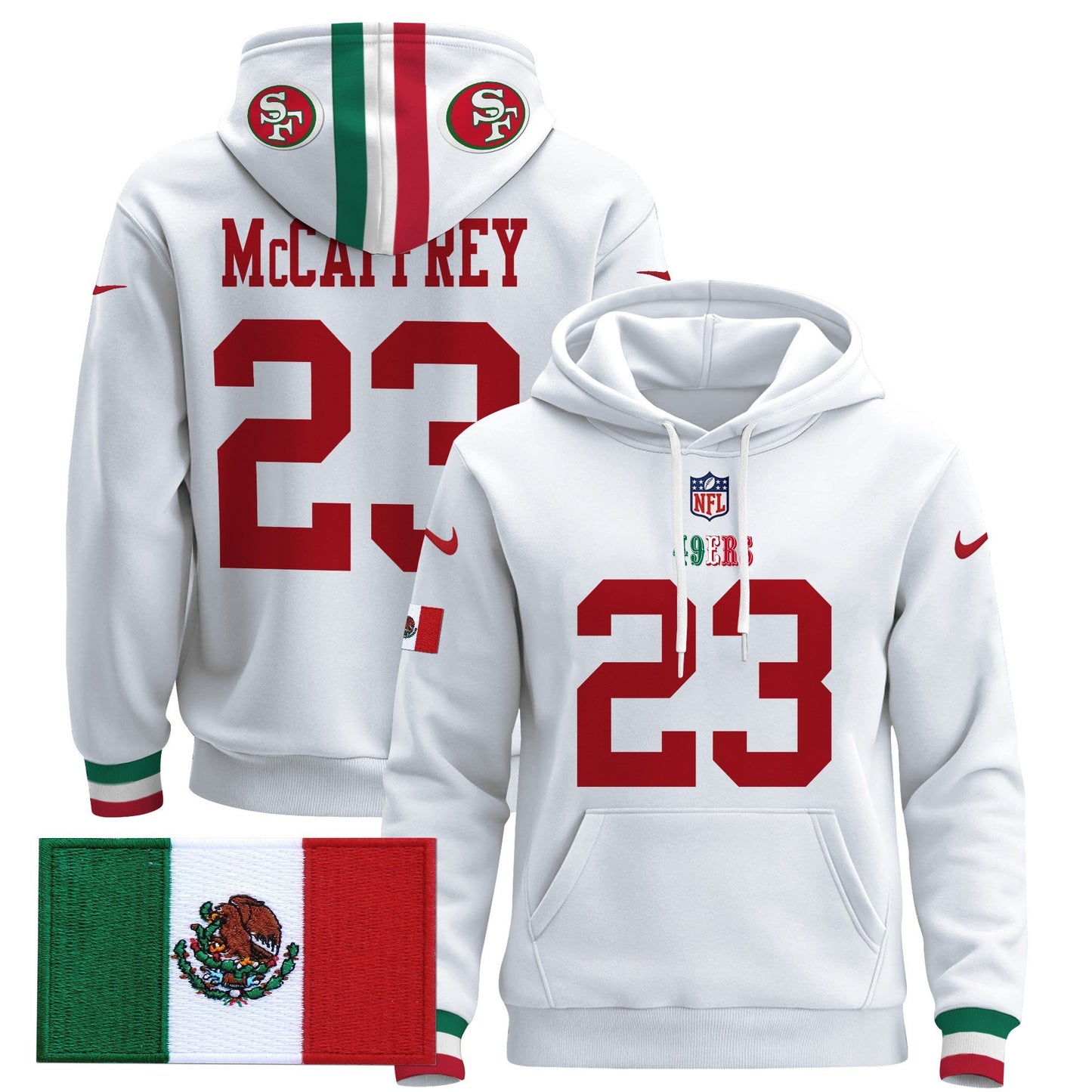 49ers Mexico 2024 Pullover Hoodie - All Stitched