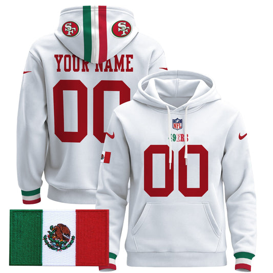 49ers Mexico 2024 Custom Pullover Hoodie - All Stitched