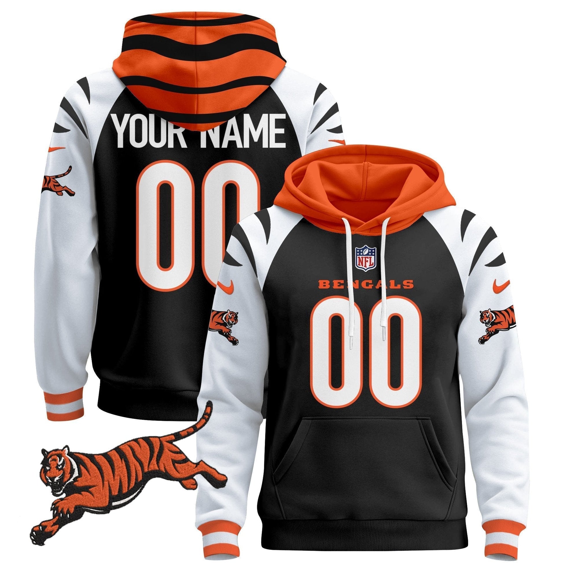 Cincinnati Bengals 2024 Custom Pullover Hoodie