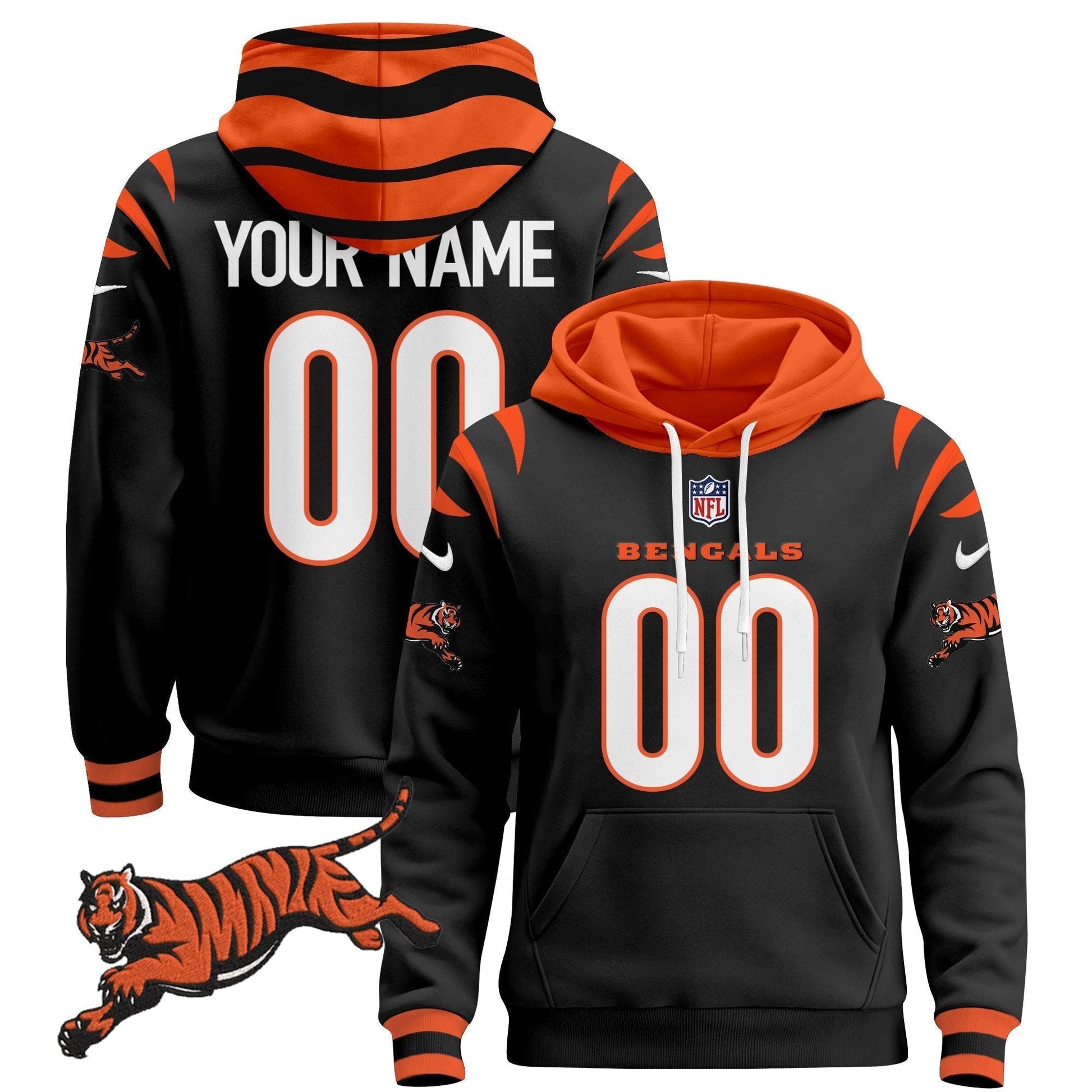 Cincinnati Bengals 2024 Custom Pullover Hoodie