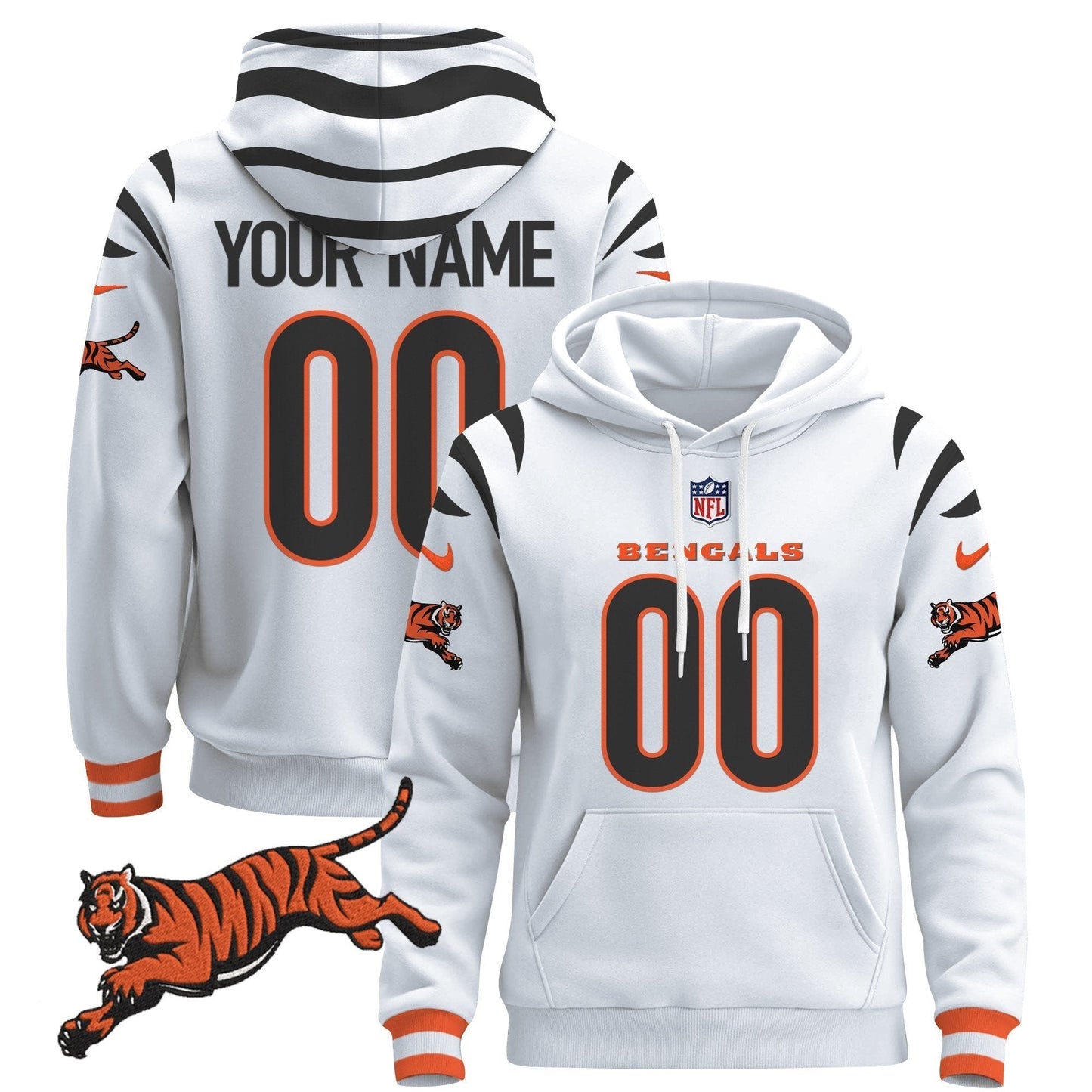 Cincinnati Bengals 2024 Custom Pullover Hoodie