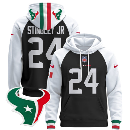 Houston Texans Mexico 2024 Pullover Hoodie - All Stitched