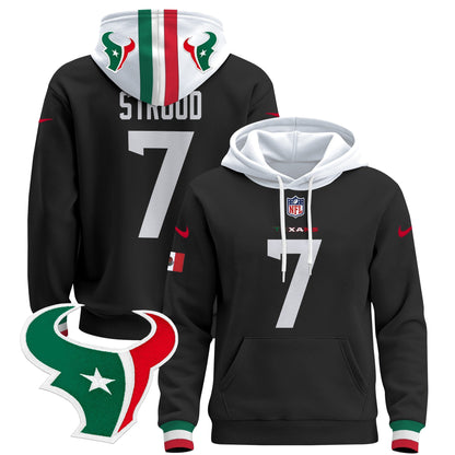 Houston Texans Mexico 2024 Pullover Hoodie - All Stitched