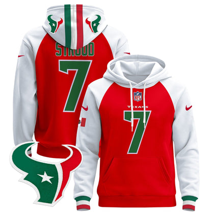 Houston Texans Mexico 2024 Pullover Hoodie - All Stitched