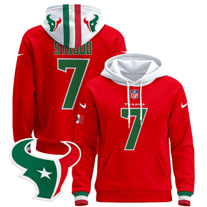 Houston Texans Mexico 2024 Pullover Hoodie - All Stitched