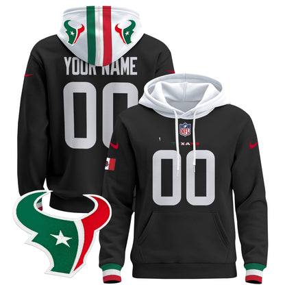 Houston Texans Mexico 2024 Custom Pullover Hoodie - All Stitched