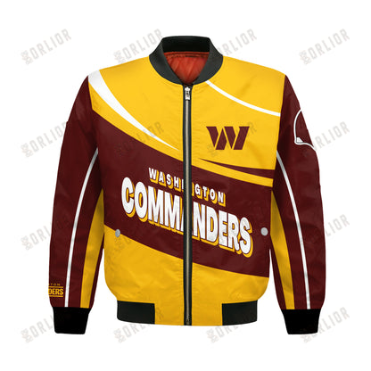 Washington Commanders Football Team 2024- 25 Supreme On The Pitch Bomber Jacket