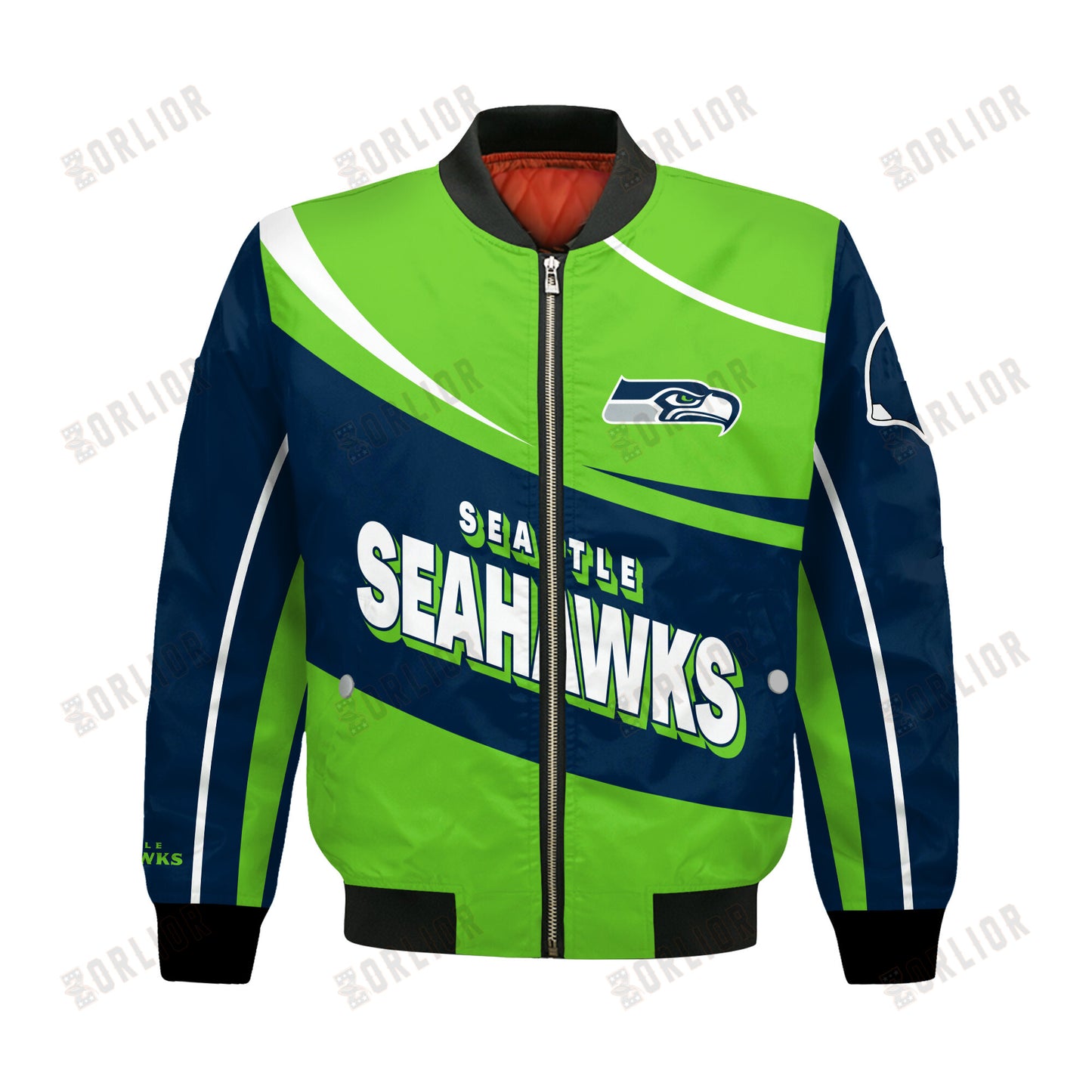 Seattle Seahawks Football Team 2024- 25 Supreme On The Pitch Bomber Jacket
