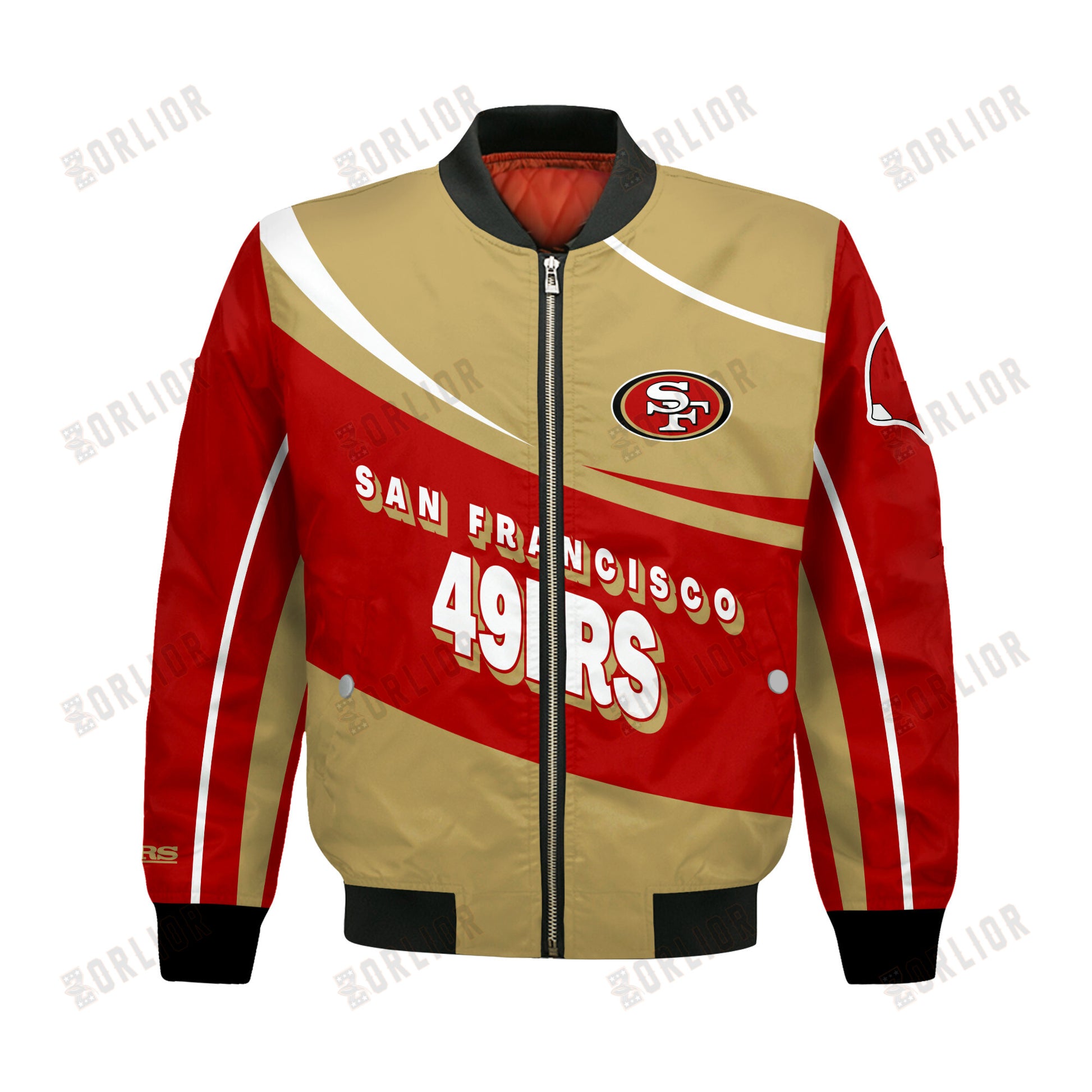 San Francisco 49ers Football Team 2024- 25 Supreme On The Pitch Bomber Jacket