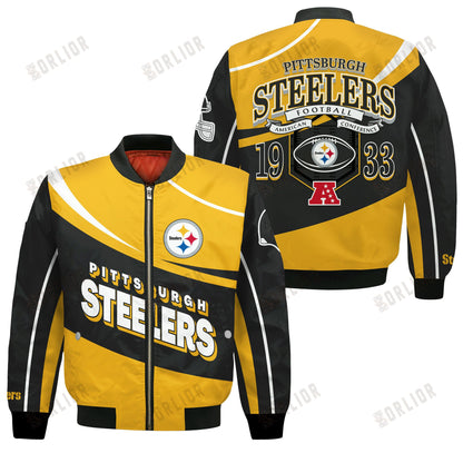 Pittsburgh Steelers Football Team 2024- 25 Supreme On The Pitch Bomber Jacket