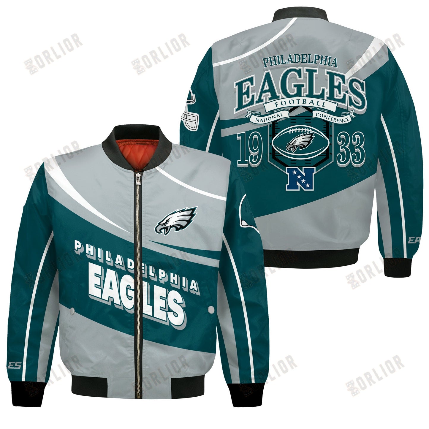 Philadelphia Eagles Football Team 2024- 25 Supreme On The Pitch Bomber Jacket