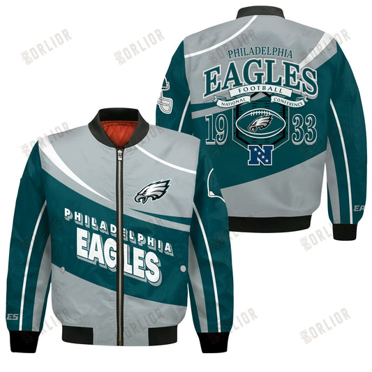 Philadelphia Eagles Football Team 2024- 25 Supreme On The Pitch Bomber Jacket