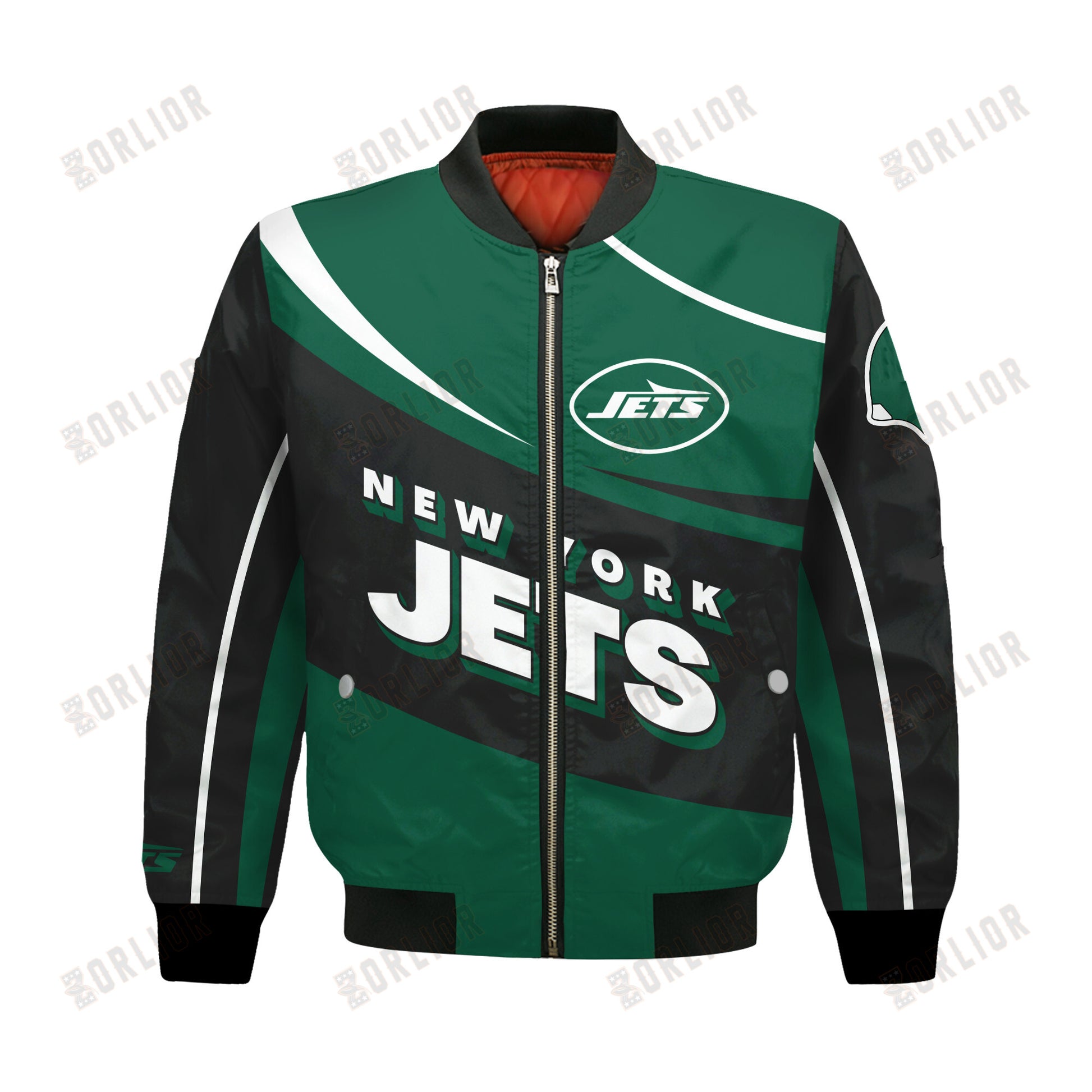 New York Jets Football Team 2024- 25 Supreme On The Pitch Bomber Jacket