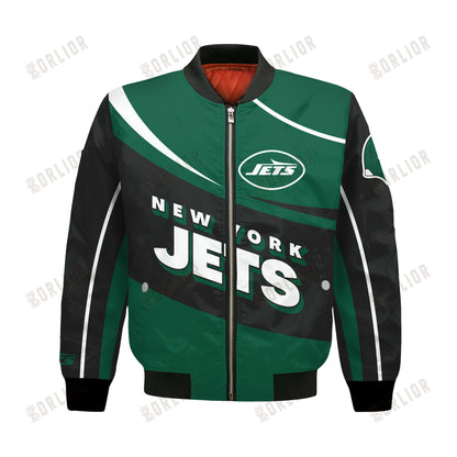 New York Jets Football Team 2024- 25 Supreme On The Pitch Bomber Jacket
