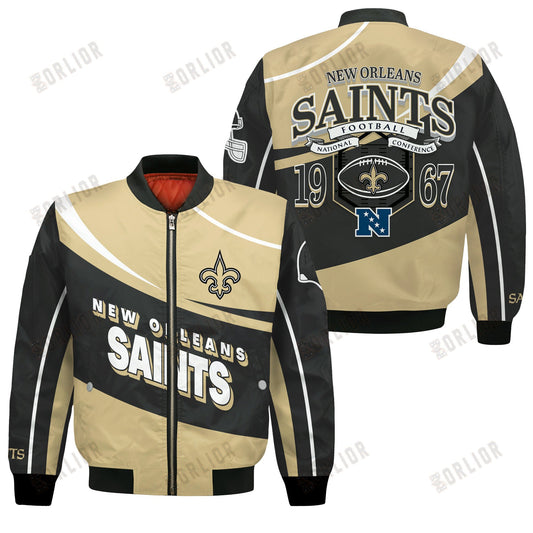 New Orleans Saints Football Team 2024- 25 Supreme On The Pitch Bomber Jacket