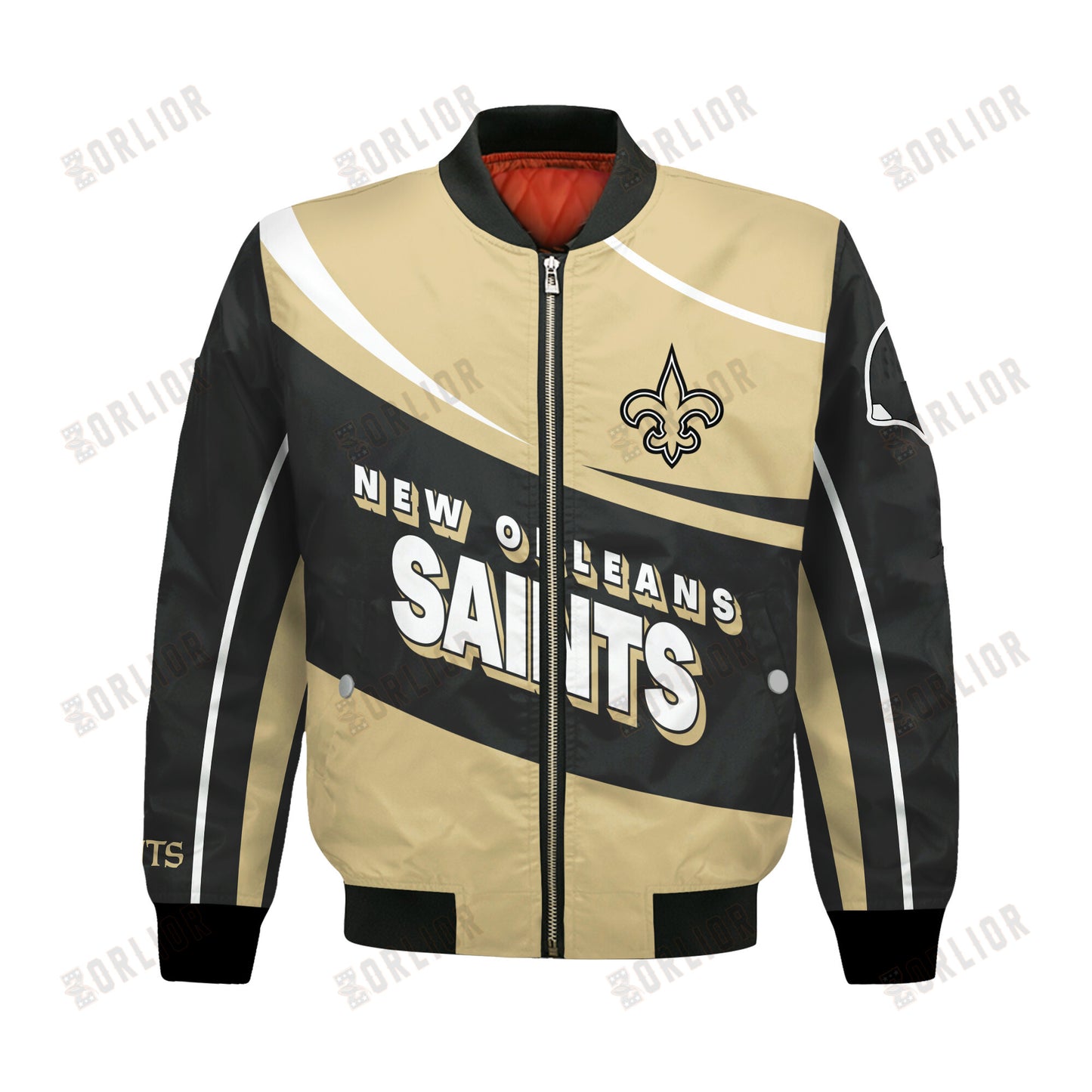 New Orleans Saints Football Team 2024- 25 Supreme On The Pitch Bomber Jacket
