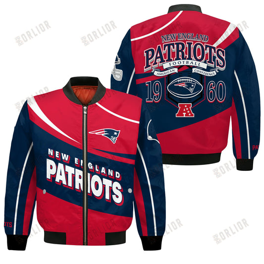 New England Patriots Football Team 2024- 25 Supreme On The Pitch Bomber Jacket