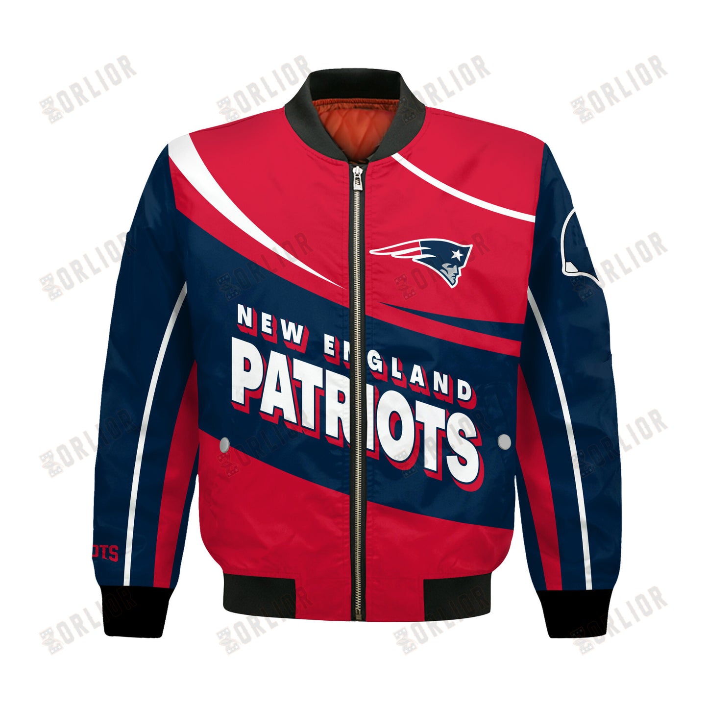 New England Patriots Football Team 2024- 25 Supreme On The Pitch Bomber Jacket