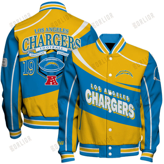 Los Angeles Chargers Football Team 2024- 25 Supreme On The Pitch Unisex Varsity Jacket