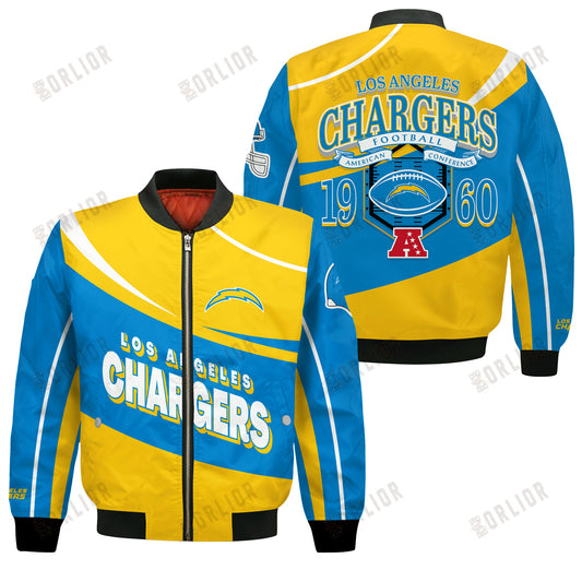 Los Angeles Chargers Football Team 2024- 25 Supreme On The Pitch Bomber Jacket