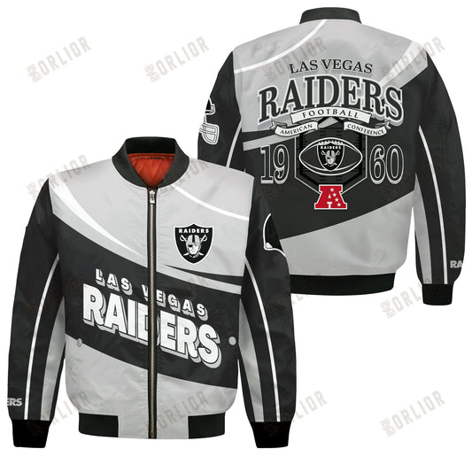 Las Vegas Raiders Football Team 2024- 25 Supreme On The Pitch Bomber Jacket