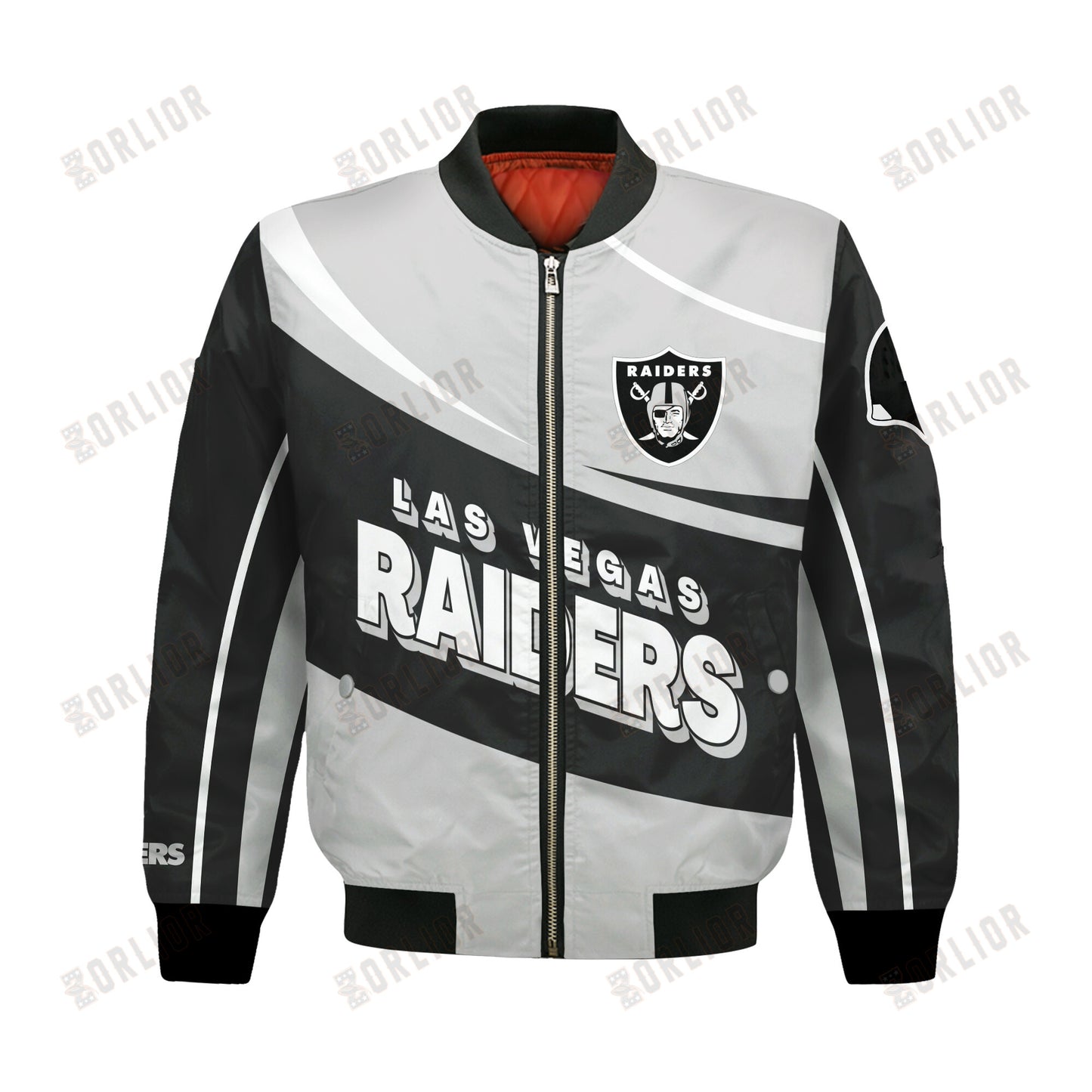 Las Vegas Raiders Football Team 2024- 25 Supreme On The Pitch Bomber Jacket