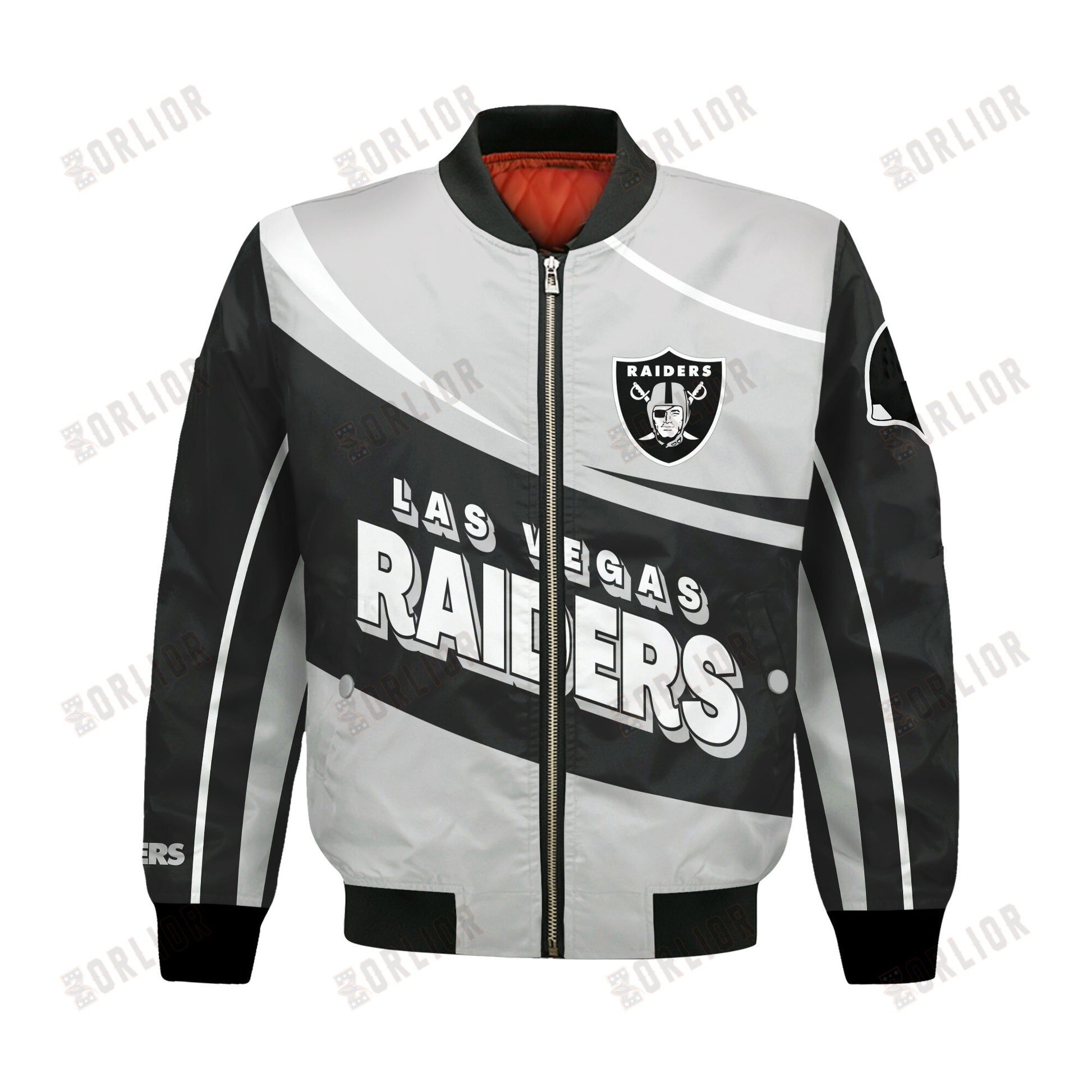 Las Vegas Raiders Football Team 2024- 25 Supreme On The Pitch Bomber Jacket