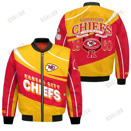 Kansas City Chiefs Football Team 2024- 25 Supreme On The Pitch Bomber Jacket