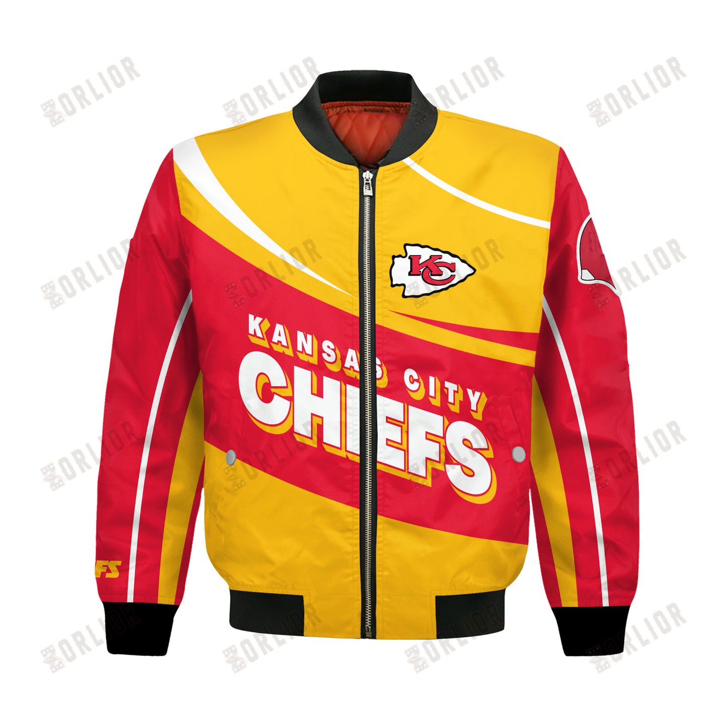 Kansas City Chiefs Football Team 2024- 25 Supreme On The Pitch Bomber Jacket