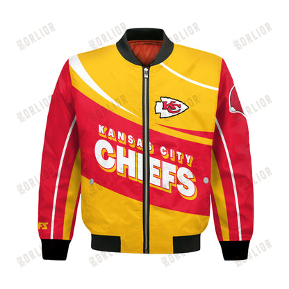 Kansas City Chiefs Football Team 2024- 25 Supreme On The Pitch Bomber Jacket