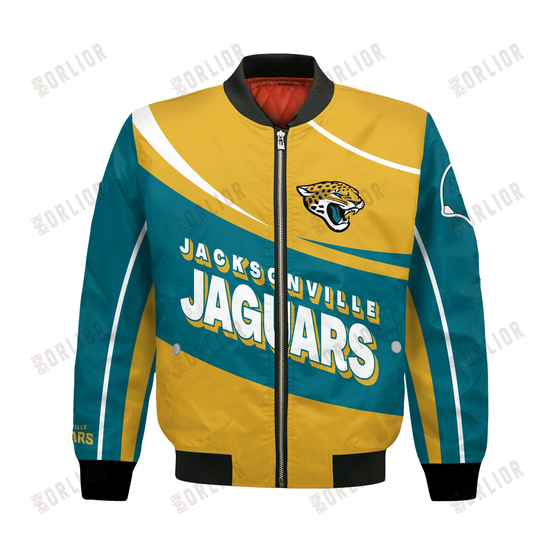 Jacksonville Jaguars Football Team 2024- 25 Supreme On The Pitch Bomber Jacket