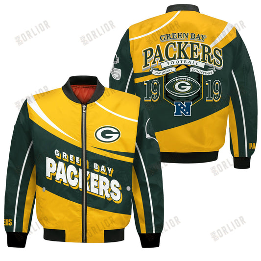 Green Bay Packers Football Team 2024- 25 Supreme On The Pitch Bomber Jacket