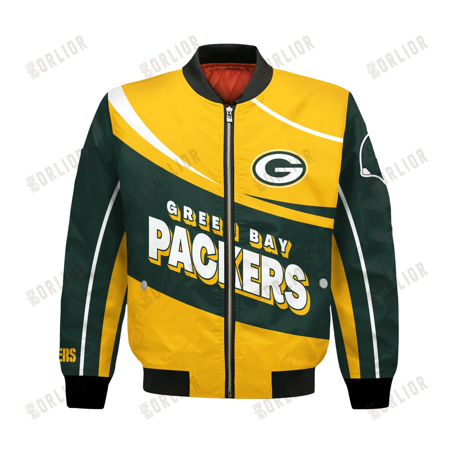 Green Bay Packers Football Team 2024- 25 Supreme On The Pitch Bomber Jacket