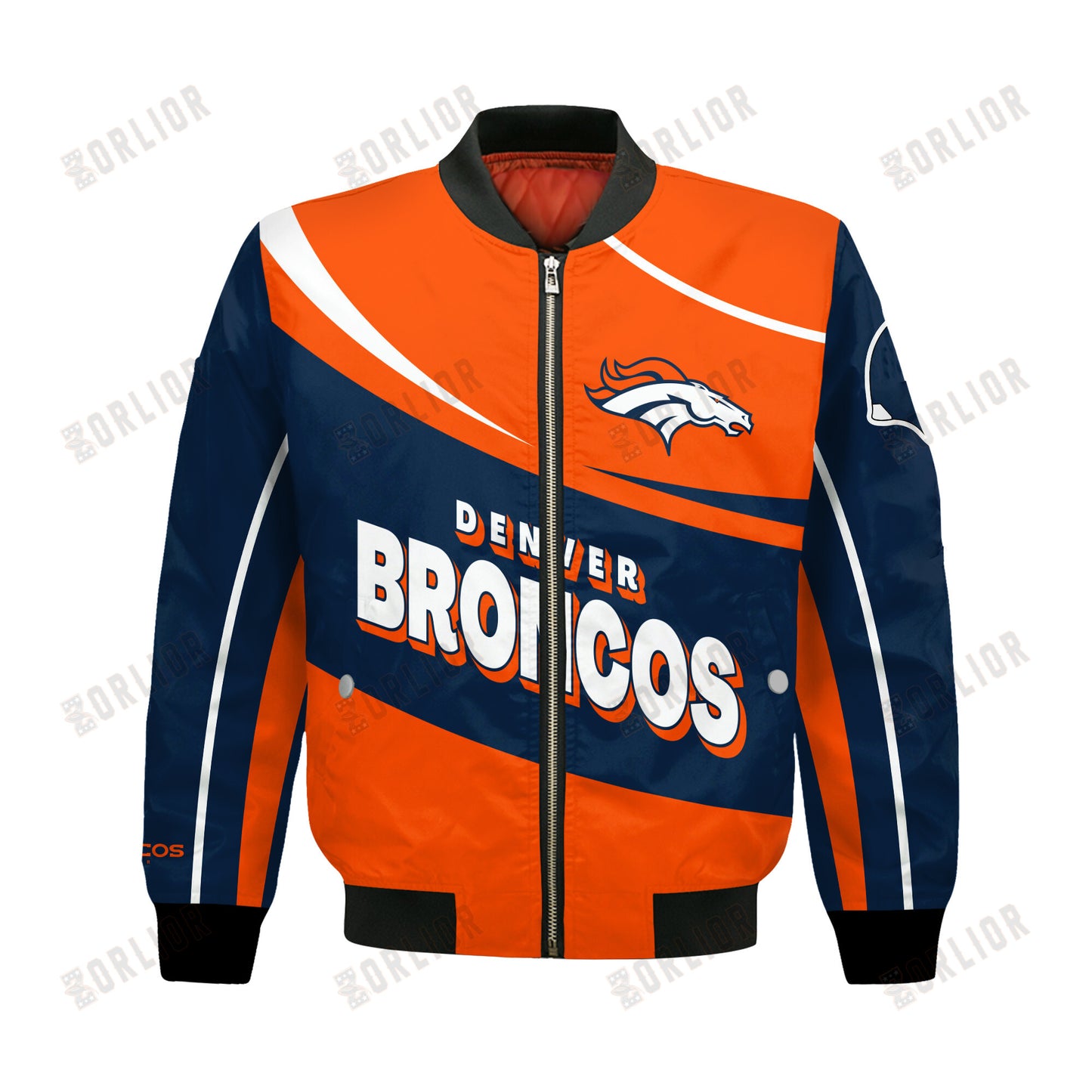 Denver Broncos Football Team 2024- 25 Supreme On The Pitch Bomber Jacket