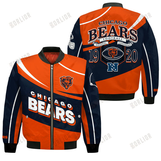 Chicago Bears Football Team 2024- 25 Supreme On The Pitch Bomber Jacket