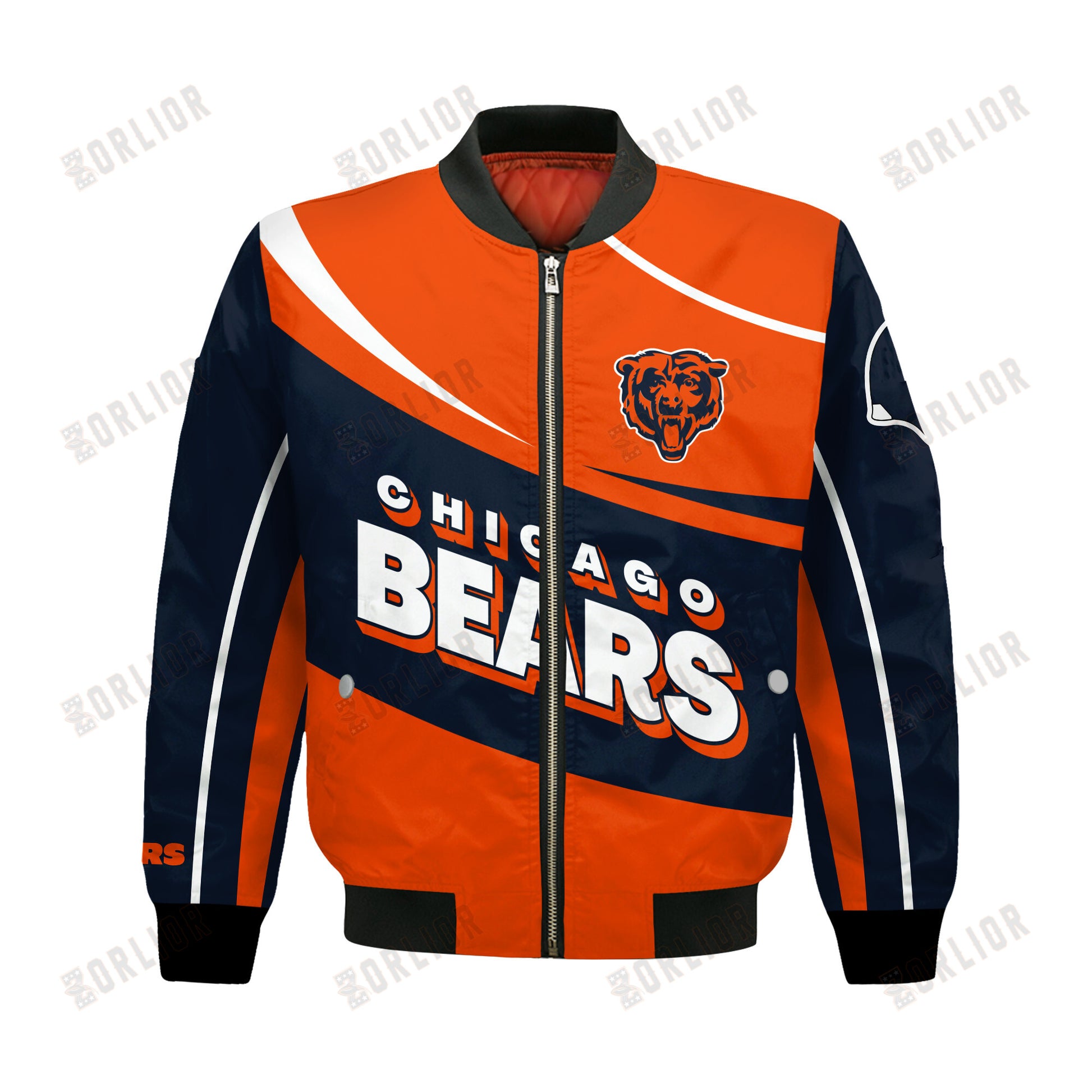 Chicago Bears Football Team 2024- 25 Supreme On The Pitch Bomber Jacket