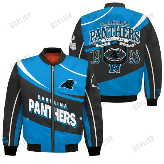 Carolina Panthers Football Team 2024- 25 Supreme On The Pitch Bomber Jacket