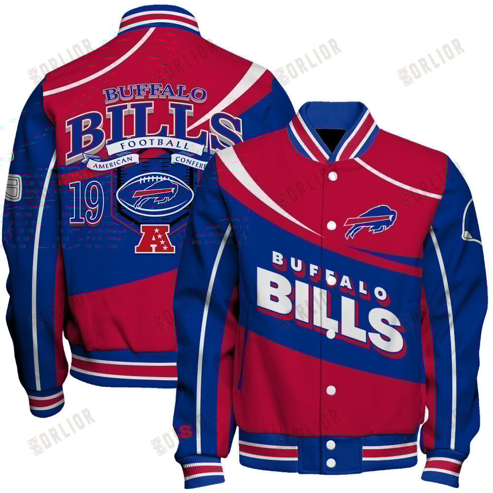 Buffalo Bills Football Team 2024- 25 Supreme On The Pitch Unisex Varsity Jacket