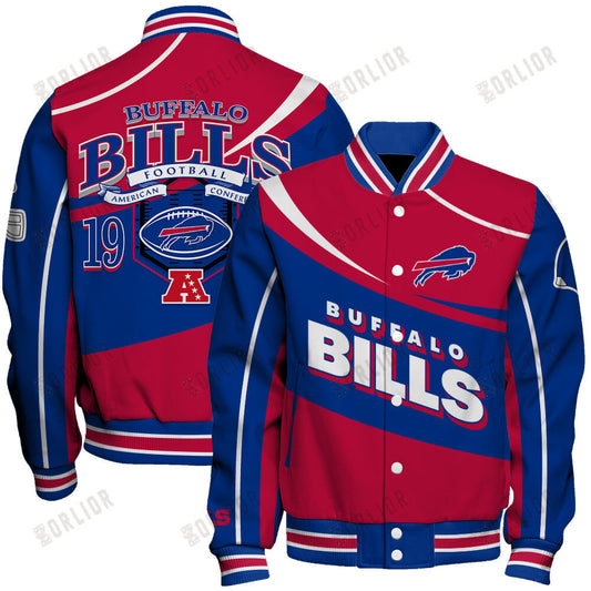 Buffalo Bills Football Team 2024- 25 Supreme On The Pitch Unisex Varsity Jacket