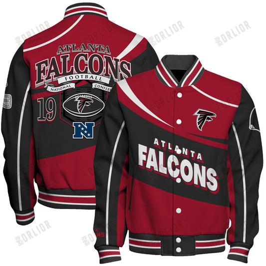 Atlanta Falcons Football Team 2024- 25 Supreme On The Pitch Unisex Varsity Jacket