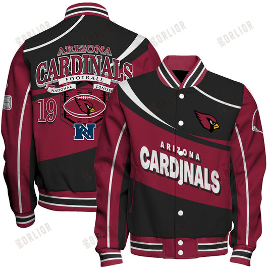 Arizona Cardinals Football Team 2024- 25 Supreme On The Pitch Unisex Varsity Jacket