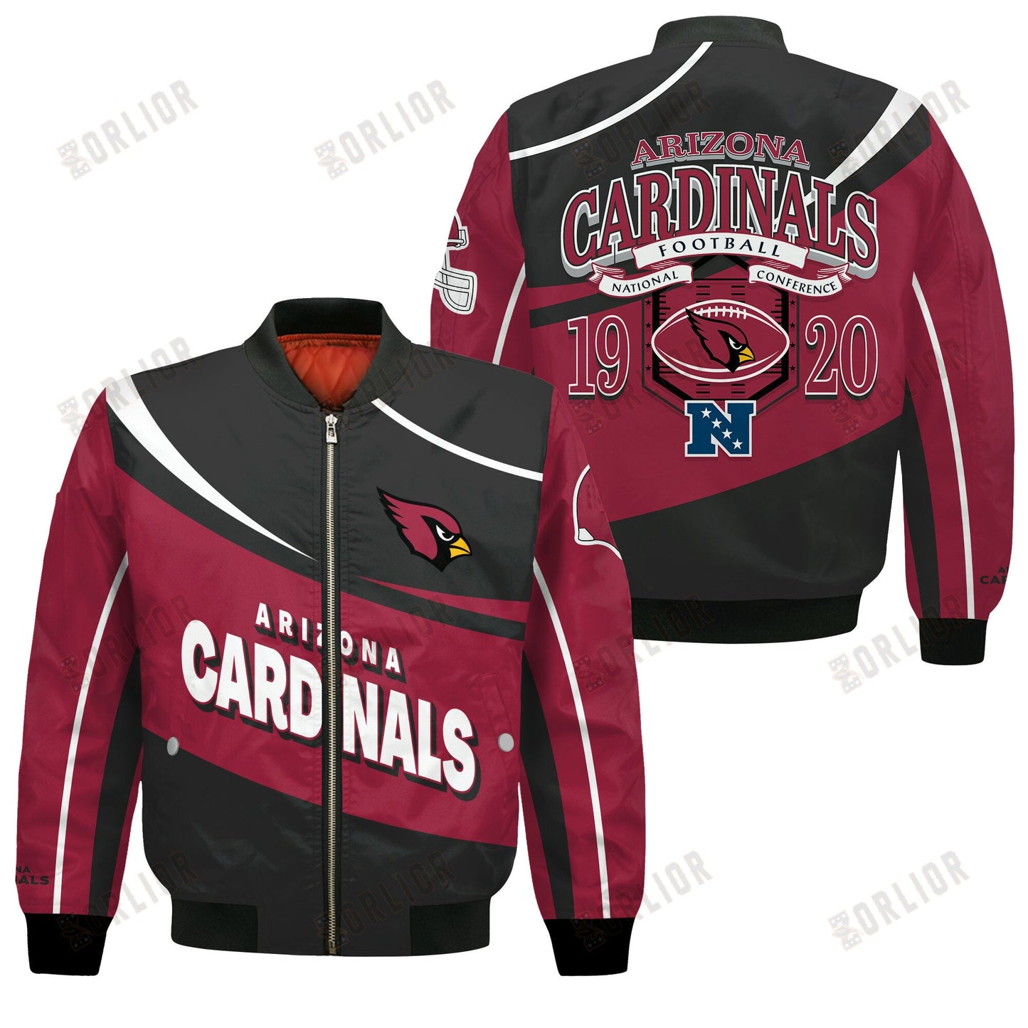 Arizona Cardinals Football Team 2024- 25 Supreme On The Pitch Bomber Jacket