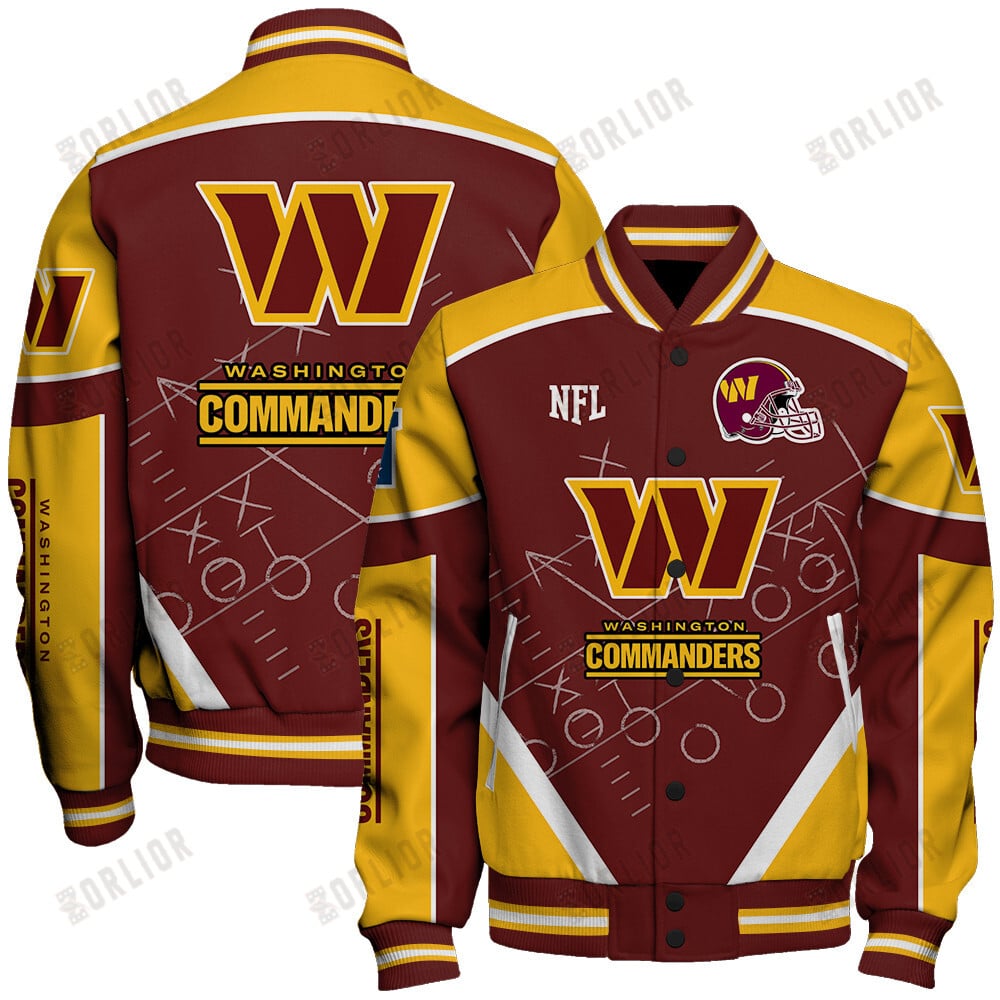 Washington Commanders Football Team 2024- 25 The Heat Of The New Season Unisex Varsity Jacket