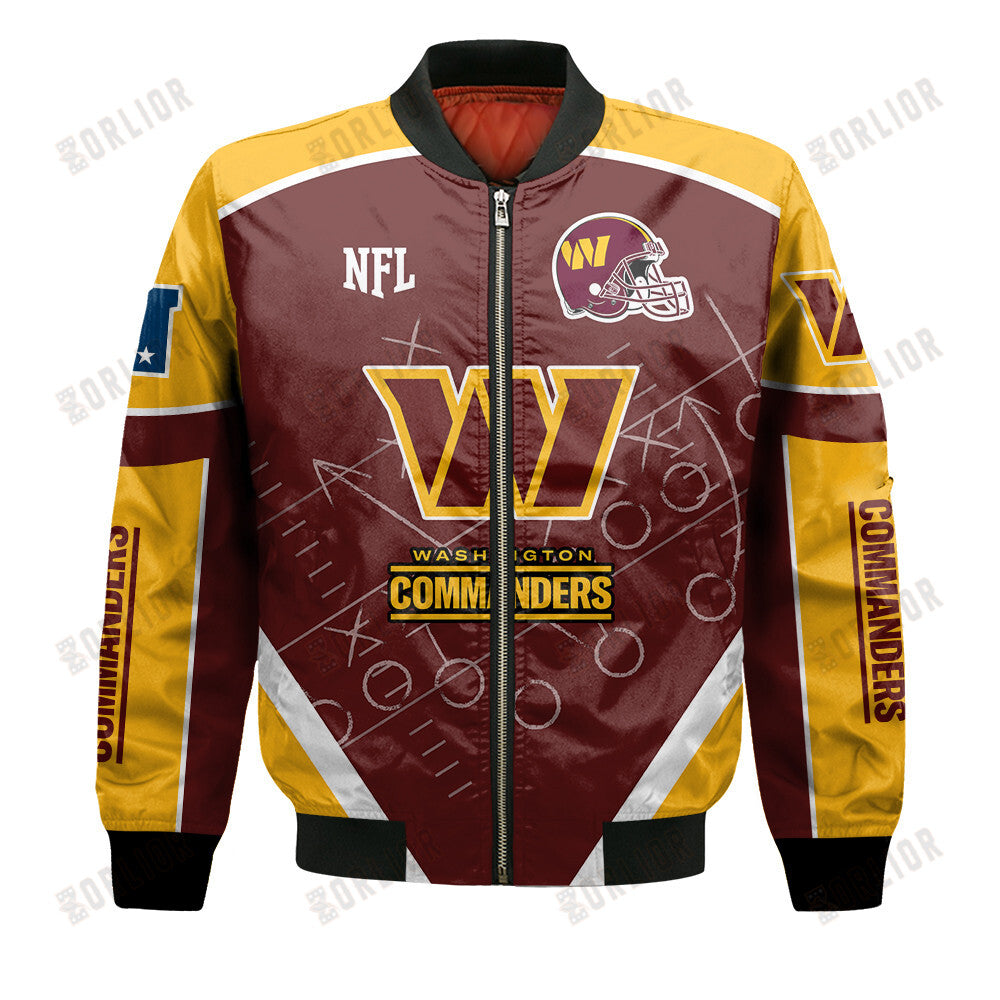 Washington Commanders Football Team 2024- 25 The Heat Of The New Season Bomber Jacket