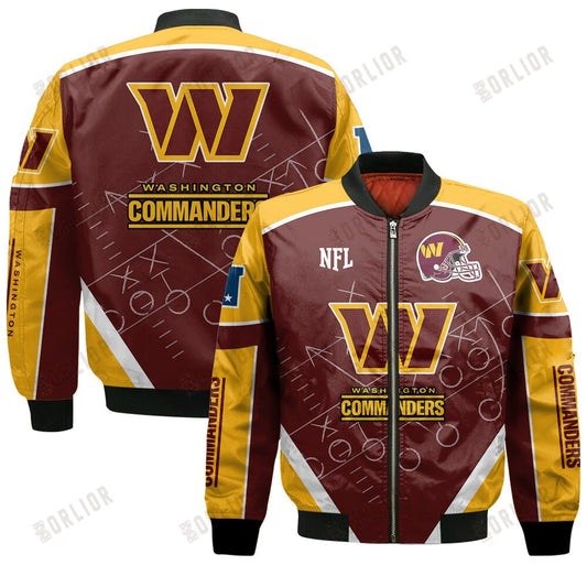 Washington Commanders Football Team 2024- 25 The Heat Of The New Season Bomber Jacket